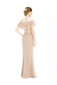 Off the Shoulder Sleeves Sheath Chiffon Prom Dress for Sale