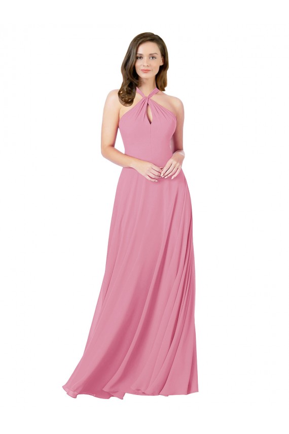 Chiffon Prom Dress with Keyhole Front for Sale