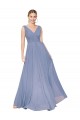 Floor Length High Neck V-Back Chiffon Prom Dress for Sale
