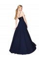Sweetheart High Neck Sequin Top Long Chiffon Prom Dress for Sale