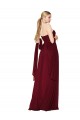 Draped Strapless Long A-Line Chiffon Prom Dress for Sale