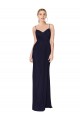 Draped Spaghetti Straps Long Chiffon Mermaid Prom Dress for Sale