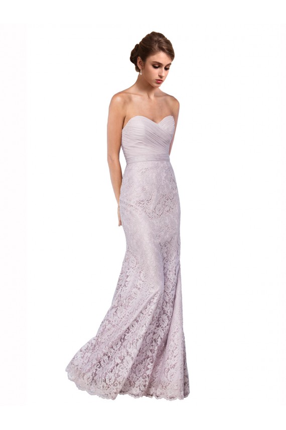 Floor Length Fitted Sweetheart Lace Prom Dress for Sale