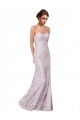 Floor Length Fitted Sweetheart Lace Prom Dress for Sale