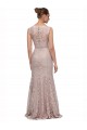 Long Sleeveless All Lace Prom Dress with Scoop Neckline for Sale