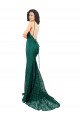 Black Tie Sleek Fishtail Shaped Long Lace Prom Dress for Sale