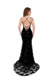 High Neckline Lace Open Back Prom Dress with High Slit for Sale