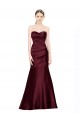 Mermaid Sweetheart Soft Satin Prom Dress with Pleats for Sale