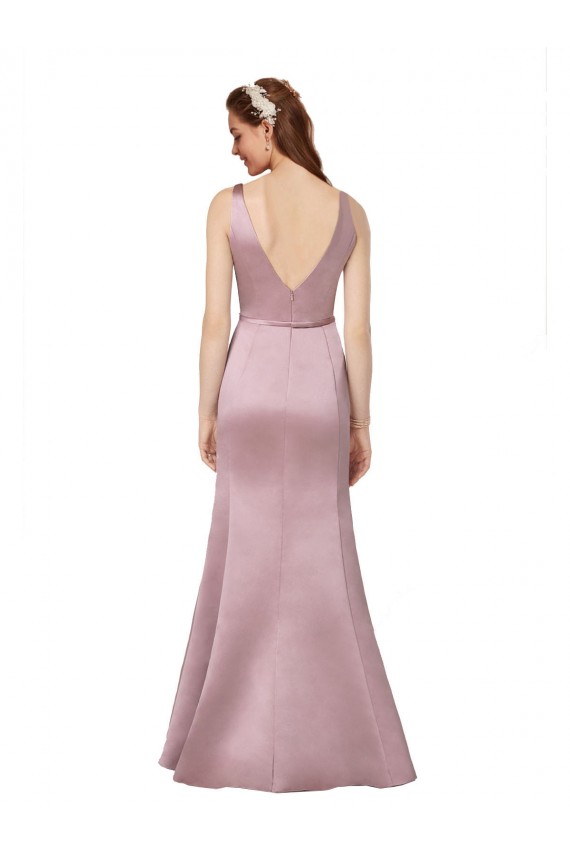 Sexy Satin Prom Dress with Side Cutouts for Sale