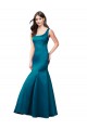 Long Sleek Satin Prom Dress with U-Back for Sale