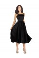 Short Square Neck Satin Cocktail Prom Dress / Homecoming Dress with Beading for Sale