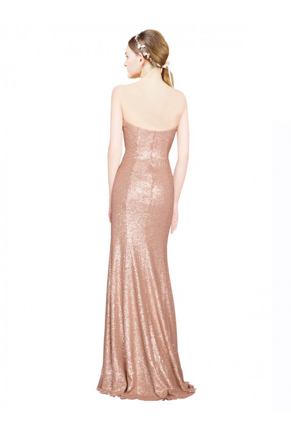 Sweetheart Full Length Long Sequin Prom Dress for Sale
