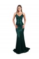 Fishtail Shaped V-Neck Open Back Long Sequin Prom Dress for Sale