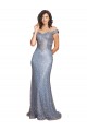 Off the Shoulder Sweetheart Neckline Sequin Prom Dress with Thigh High Slit for Sale