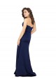 Floor Length Wrap Skirt Silky Satin Prom Dress for Sale