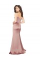 Floor Length Silky Satin Prom Dress with Front Skirt Slit for Sale