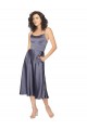 Midi Length Silky Satin Cocktail Prom Dress / Homecoming Dress with Open Tied Back for Sale