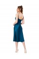 Midi Length Silky Satin Cocktail Prom Dress / Homecoming Dress for Sale