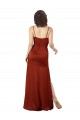 Floor-Length Silky Satin Prom Dress with Skirt Slit for Sale