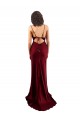 Cowl Neck Long Criss Cross Open Back Silky Satin Prom Dress for Sale