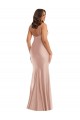 Deep V-Neck Silky Satin Mermaid Prom Dress with Side Slit for Sale