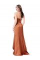 Faux-Wrap Skirt Silky Satin Prom Dress for Sale
