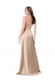 Silky Satin Prom Dress with Draped Surplice Bodice for Sale