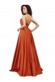 Strapless Sweep Train Silky Satin Prom Dress with Pleats for Sale