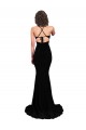 Fishtail Shaped V-Neck Open Back Spandex Prom Dress for Sale