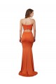 Strapless Bandeau Bodice Long Spandex Prom Dress for Sale