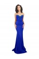 Sweetheart Flower Neckline High Neck Crepe Prom Dress for Sale