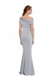 Off the Shoulder Asymmetrical Mermaid Crepe Prom Dress for Sale