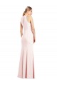 V-Neck Keyhole Back Crepe Trumpet Prom Dress for Sale
