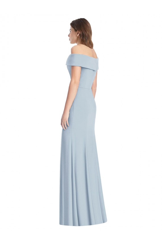 Cuffed Off the Shoulder Long Trumpet Prom Dress for Sale