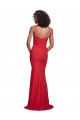 Spaghetti Strap Slip Neckline Crepe Prom Dress for Sale