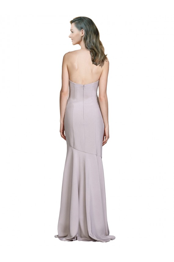 Crepe Mermaid Prom Dress with Low Back for Sale