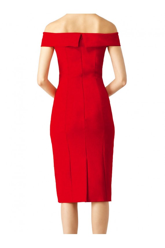Off the Shoulder Square Neck Cocktail Prom Dress / Homecoming Dress for Sale