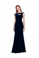 Sleeveless Crepe Mermaid Prom Dress with Side Slit for Sale