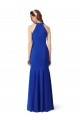 Halter V-Neck Long A-Line Crepe Prom Dress for Sale