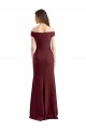 Off the Shoulder Fit and Flare Stretch Crepe Prom Dress for Sale