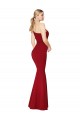 One Shoulder Long High Neck Sleeveless Mermaid Crepe Prom Dress for Sale