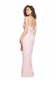 Strapless Long Full Length Ruffles Low Back Crepe Prom Dress for Sale
