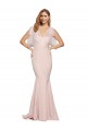 Double Bow Full Length Sweetheart Crepe Prom Dress with Tulle Overlay for Sale