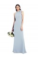 Halter Bow Neck Open Back Soft Full Length Trumpet Prom Dress for Sale