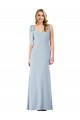V-Back Bow Shoulder Trumpet Prom Dress for Sale