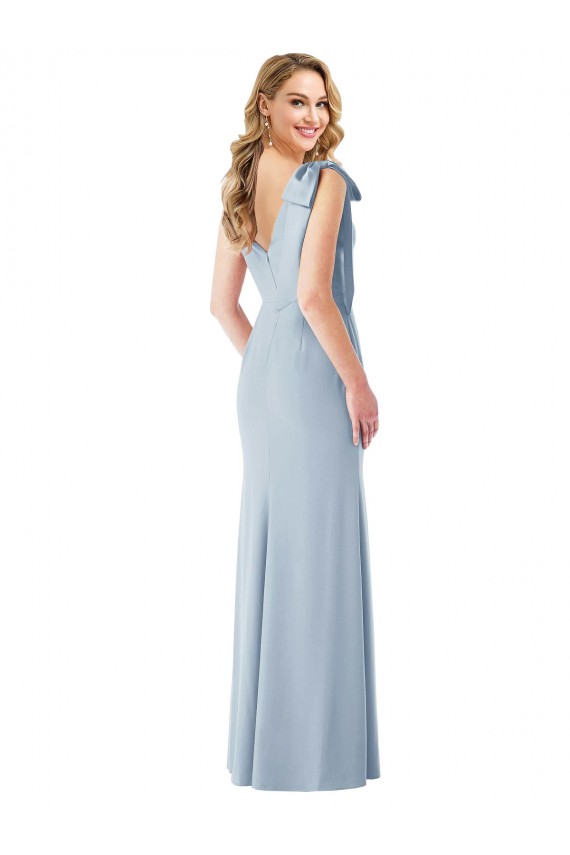 V-Back Bow Shoulder Trumpet Prom Dress for Sale
