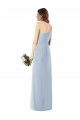 One Shoulder Crepe Trumpet Prom Dress with Front Slit for Sale
