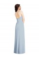 Strapless Scoop Back Maxi Crepe Prom Dress with Front Slit for Sale