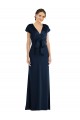 Soft Bow Blouson Bodice Trumpet Crepe Prom Dress for Sale