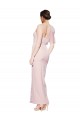 One Shoulder Tulle Overlay Sweetheart Neckline Long Crepe Prom Dress with Thigh Split for Sale